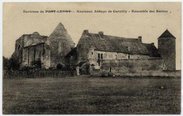 1 vue Ancienne abbaye de Cornilly, ensemble des ruines.