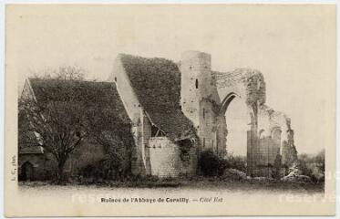 1 vue Ruines de l'abbaye de Cornilly, côté est.