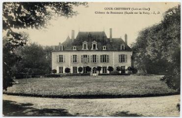 1 vue  - Château de Beaumont (façade sur le parc). (ouvre la visionneuse)
