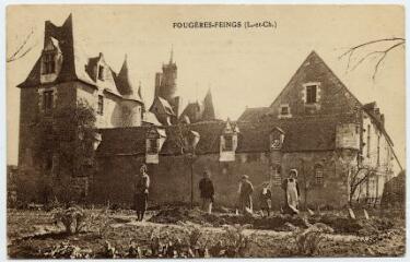 1 vue Fougères-Feings. Le château.