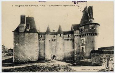 1 vue Le château, façade nord.