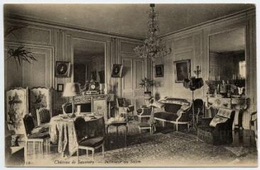 1 vue  - Château de Saumery, intérieur du salon. (ouvre la visionneuse)