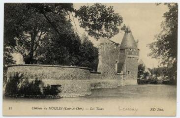1 vue Château du Moulin, les tours.