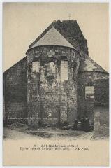 1 vue Eglise, côté de l'abside (mars 1887).