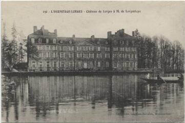 1 vue L'Hermitage. Château de Lorges à M. de Largentaye.