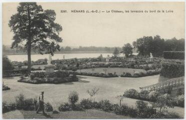 1 vue  - Le château, les terrasses du bord de la Loire. (ouvre la visionneuse)