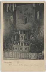 1 vue  - Souvenir des fêtes de Jeanne d\'Arc, l\'autel. (ouvre la visionneuse)