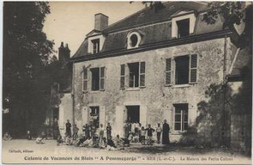 1 vue  - Colonie de vacances de Blois \'A Pommegorge\' MER. La maison des petits colons. (ouvre la visionneuse)