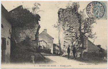 1 vue Ruines de Bury, vieille porte.