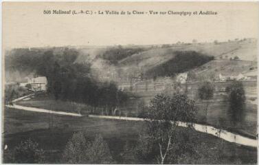 1 vue La vallée de la Cisse.- Vue sur Champigny et Andillon.