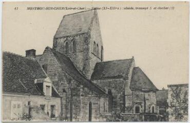 1 vue Eglise (XIe-XIIIe siècle) : abside, transept S et clocher (S)..