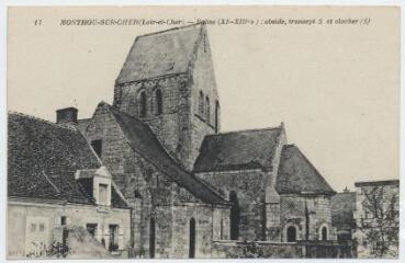 1 vue Eglise (XIe-XIIIe siècle), abside, transept sud et clocher sud.