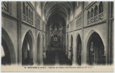 1 vue Intérieur de l'église Saint-Laurent (style du XVe siècle).