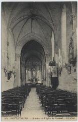 1 vue Intérieur de l'église de Nanteuil.