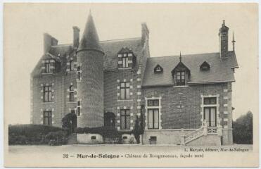 1 vue  - Château de Boisgenceaux, façade nord. (ouvre la visionneuse)