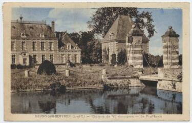 1 vue  - Château de Villebourgeon, le pont-levis. (ouvre la visionneuse)