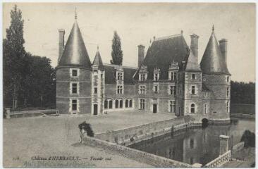 1 vue Château d'Herbault, façade sud.