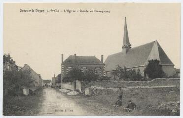 1 vue  - L\'église, route de Beaugency. (ouvre la visionneuse)