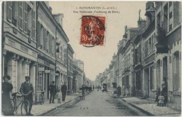 1 vue  - Rue nationale (Faubourg de Blois). (ouvre la visionneuse)