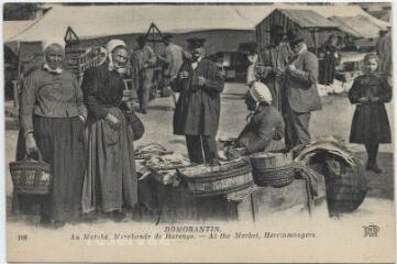 1 vue Au marché, marchande de harengs.