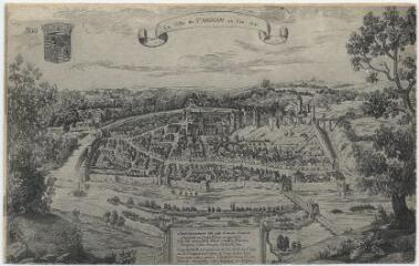 1 vue La ville de Saint-Aignan en 1631 reproduction de gravure.