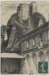 1 vue Le château, ruines de la tour d'Agar (XIIe siècle).