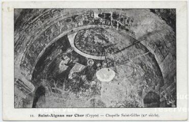 1 vue Crypte, chapelle Saint-Gilles (XIe siècle).