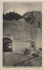 1 vue Cour du château et tour du donjon.