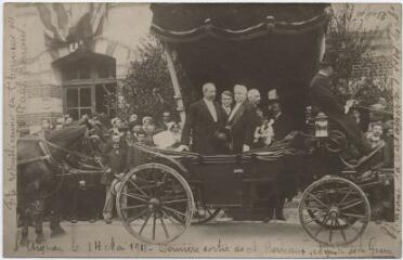 1 vue 14 mai 1911, dernière sortie de M. Berteaux, ministre de la guerre.