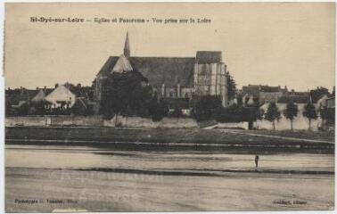 1 vue  - Eglise et panorama, vue prise sur la Loire. (ouvre la visionneuse)