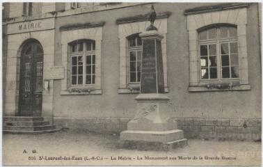 1 vue  - La mairie, le monument aux morts de la Grande Guerre. (ouvre la visionneuse)