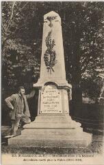 1 vue  - Monument élevé à la mémoire des soldats morts pour la patrie (1914-1918). (ouvre la visionneuse)
