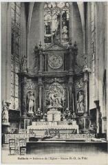 1 vue Intérieur de l'église, statue de Notre-Dame-de-Pitié.