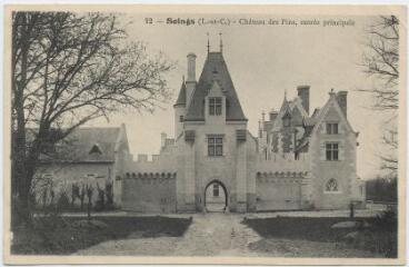 1 vue Château des Pins, entrée principale.