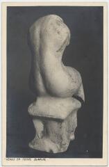 ouvrir dans la visionneuse : Fouilles de la Nécropole, époque Gallo Romaine. Découvertes du Dr. Pierre Filloux (1933). Vénus en terre blanche.