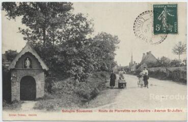 1 vue Route de Pierrefitte-sur-Sauldre, avenue Saint-Julien.