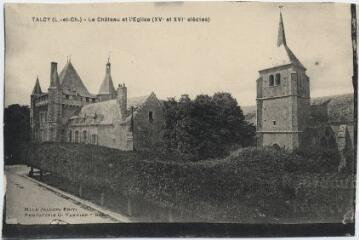 1 vue  - Le château et l\'église (XVe et XVIe siècle). (ouvre la visionneuse)