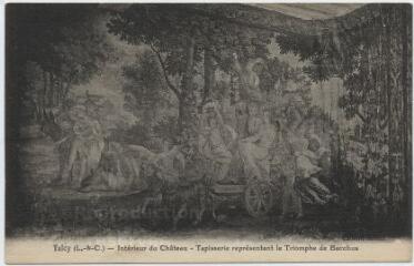 1 vue  - Intérieur du château, tapisserie représentant le Triomphe de Bacchus. (ouvre la visionneuse)