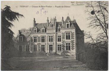 1 vue  - Château de Bois-Freslon, façade du château. (ouvre la visionneuse)
