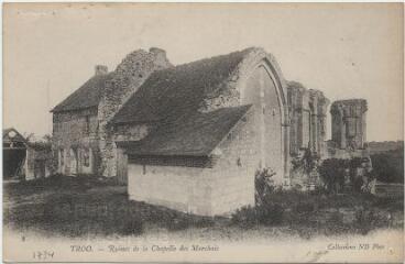 1 vue  - Ruines de la chapelle des Marchais. (ouvre la visionneuse)