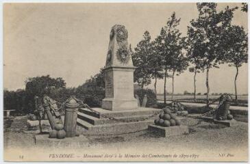 1 vue Monument élevé à la mémoire des combattants de 1870-1871.