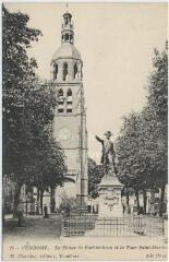 1 vue  - La statue de Rochambeau et la tour Saint-Martin. (ouvre la visionneuse)