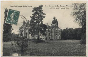 1 vue  - Château de La Borde-Vernou (XVIIe siècle), façade nord. (ouvre la visionneuse)