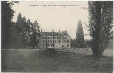 1 vue  - Château de la borde, vue du parc. (ouvre la visionneuse)