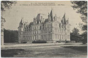 1 vue Le château de la Gaudinière, façade sud-ouest.
