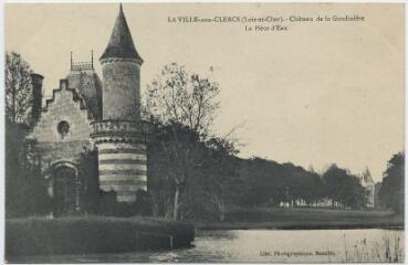 1 vue  - Château de la Gaudinière, la pièce d\'eau. (ouvre la visionneuse)