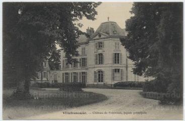 1 vue Château de Freschines, façade principale.
