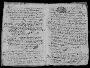 11 vues  - Registre paroissial. Baptêmes, mariages, sépultures (juillet 1688-novembre 1689) (ouvre la visionneuse)