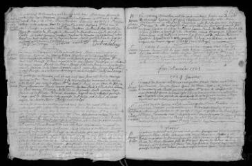 9 vues Registre paroissial. Baptêmes, mariages, sépultures (juin 1723-avril 1724)