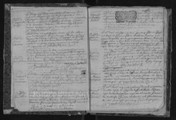 118 vues Registre paroissial. Baptêmes, mariages, sépultures (mars 1703-décembre 1712)